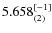 $5.658^{\rm [-1]}_{(2)}$
