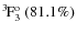 $\rm {}^{3}\hspace*{-.5mm}F_{3}^{{\rm o}}~(81.1\%)$