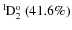 $\rm {}^{1}\hspace*{-.5mm}D_{2}^{{\rm o}}~(41.6\%)$