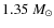 $1.35~M_\odot$