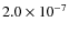 $2.0\times10^{-7}$
