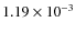 $1.19\times 10^{-3}$