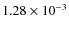 $1.28\times 10^{-3}$