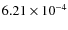 $6.21\times 10^{-4}$