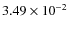$3.49\times 10^{-2}$