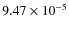 $9.47\times 10^{-5}$
