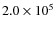 $2.0 \times 10^5$