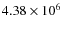 $4.38\times 10^6$