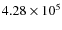$4.28\times 10^5$
