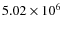 $5.02\times 10^6$