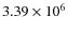 $3.39\times 10^6$