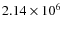 $2.14\times 10^6$