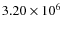 $3.20\times 10^6$