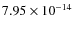 $7.95 \times 10^{-14}$
