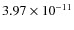 $3.97 \times 10^{-11}$