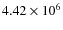 $4.42 \times 10^6$