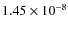 $1.45 \times 10^{-8}$