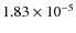 $1.83 \times 10^{-5}$