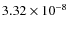 $3.32 \times 10^{-8}$