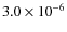 $3.0\times10^{-6}$