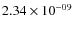 $2.34 \times 10^{-09}$