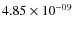 $4.85 \times 10^{-09}$
