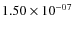 $1.50 \times 10^{-07}$