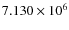 $7.130 \times 10^6$