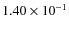 $1.40 \times 10^{-1}$