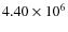 $4.40 \times 10^6$