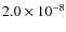 $2.0\times10^{-8}$