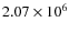 $2.07 \times 10^6$