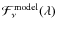 ${\cal F}^{\rm model}_{\rm\nu}(\lambda)$
