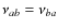 $\nu_{ab} = \nu_{ba}$