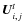 $\vec{U}_{i,j}^t$