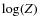 $\log(Z)$