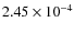 $2.45 \times 10^{-4}$