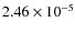 $2.46 \times 10^{-5}$
