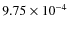 $9.75\times 10^{-4}$