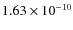 $1.63 \times 10^{-10}$