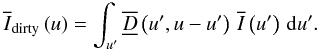 \appendix \setcounter{section}{1} \begin{equation} \Iwfft{}\left(\uf\right) = \sint{\uff}{\Dwftft{}\left(\uff,\uf-\uff\right)\,\Ift{}\left(\uff\right)}. \end{equation}