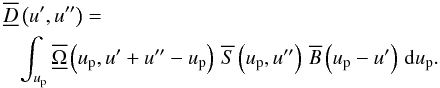 \appendix \setcounter{section}{1} \begin{eqnarray} &&\!\!\!\!\!\Dwftft{}\left(\uff, \ufff\right) =\nonumber\\ &&\sint{\up}{\Waftft{}\left(\up,\uff+\ufff-\up\right)\,\Sft{}\left(\up,\ufff\right)\,\Bft{}\left(\up-\uff\right)}. \label{eq:dirty-beam-3} \end{eqnarray}
