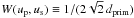 \hbox{$\Wu{}(\up, \us) \Definition 1/(2\sqrt{2}\,\dprim)$}