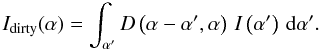 \begin{equation} \Iwf(\af) = \sint{\aff}{\Dw{}\left(\af-\aff,\af\right)\,\I{}\left(\aff\right)}. \label{eq:samp:meas:im} \end{equation}