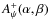 $A^{+}_{\psi}(\alpha,\beta)$