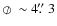 ${\ \hbox{$\scriptstyle/\mkern-13mu\mathchar''20D $ }}\sim4\hbox{$.\!\!^{\prime\prime}$ }3$