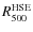 $R_{500}^{\rm HSE}$