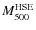 $M_{500}^{\rm HSE}$