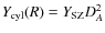 $Y_{\rm cyl}(R) = Y_{\rm SZ}D_{A}^2$