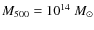 $M_{\rm 500}=10^{14}~{M_{\odot}}$